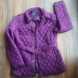 Faded Glory purple coat size small 4/6